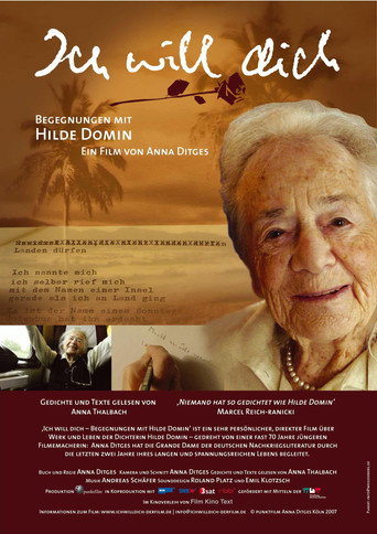 Ich will dich β Begegnungen mit Hilde Domin
