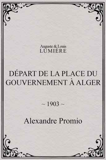 Départ de la place du Gouvernement à Alger