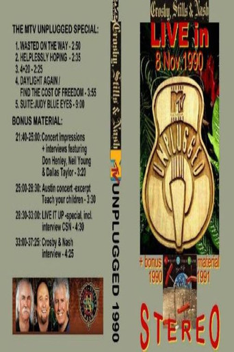 CROSBY, STILLS & NASH Live 1990: MTV Unplugged, Nov.8th