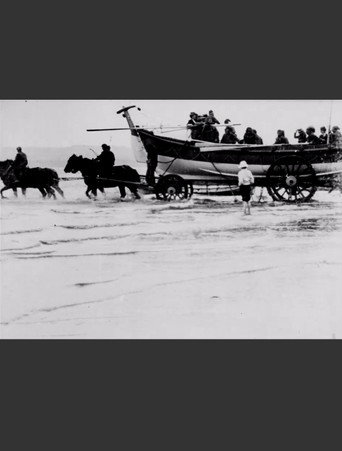Launch of the Filey Lifeboat