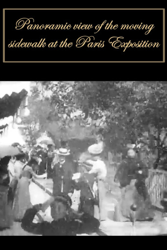 Panoramic View from the Moving Sidewalk at the Paris Exposition