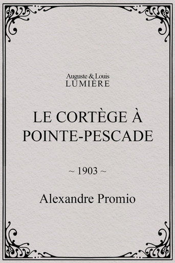 Le cortège à Pointe-Pescade