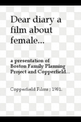 Dear Diary: A Film About Female Puberty