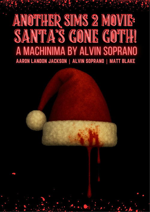 Another Sims 2 Movie Santa's Gone Goth Poster