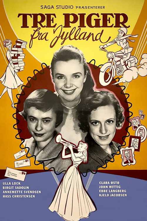 Tre piger fra Jylland Poster