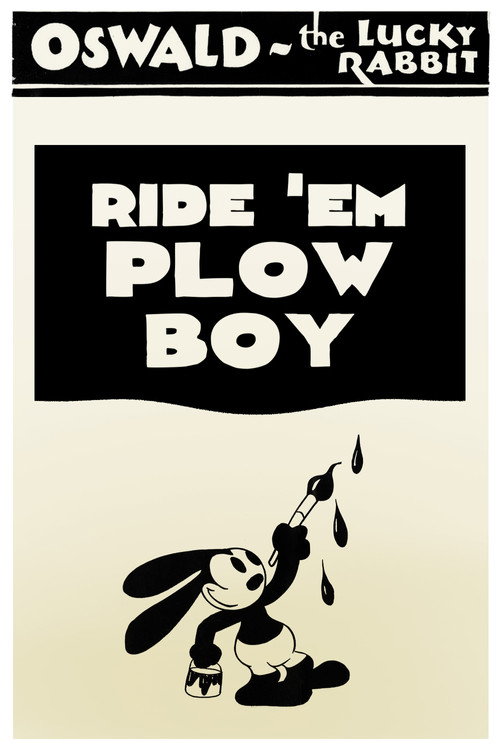 Ride 'Em Plow Boy Poster