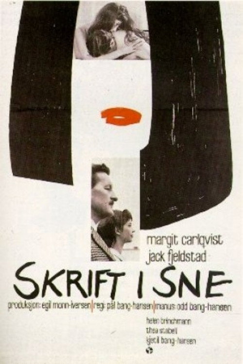 Skrift i sne Poster