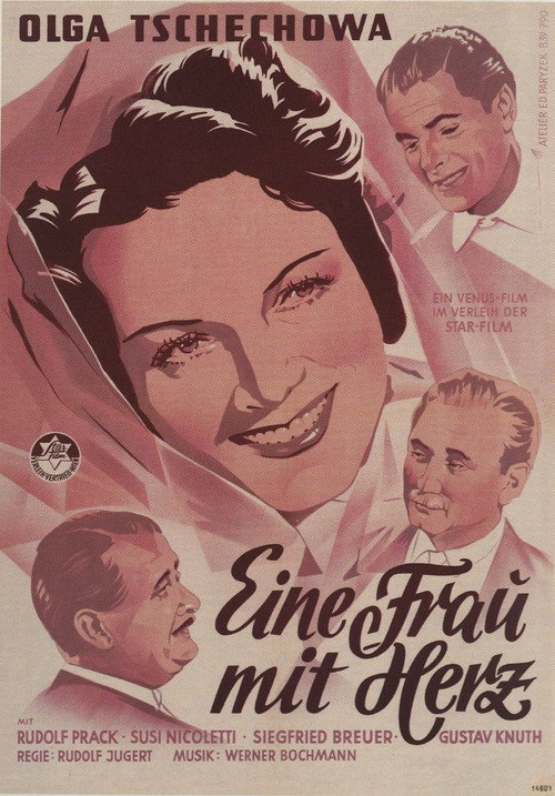 Eine Frau mit Herz Poster