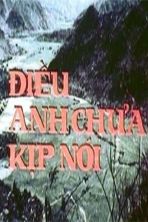 Điều Anh Chưa Kịp Nói Poster