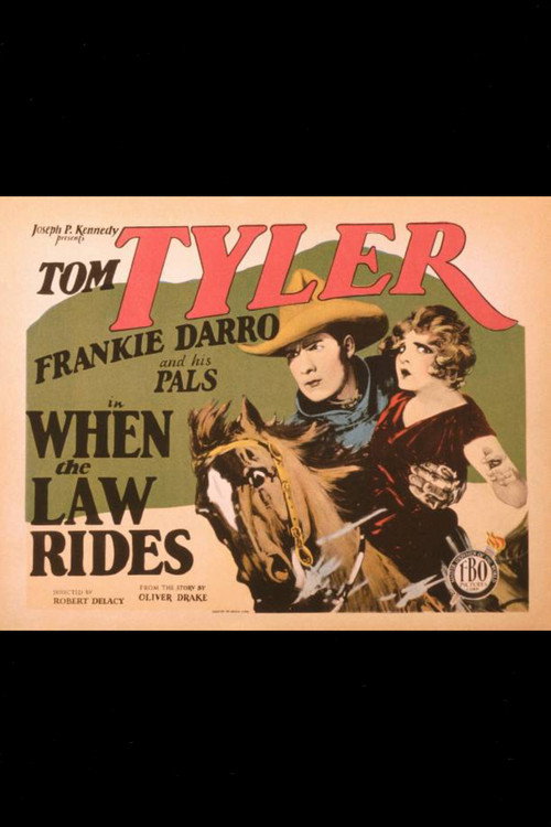 When the Law Rides Poster