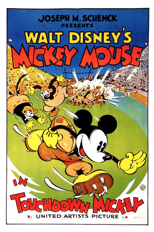 Touchdown Mickey Poster