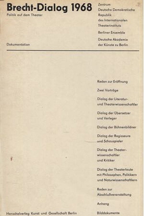 Brecht Dialog Poster