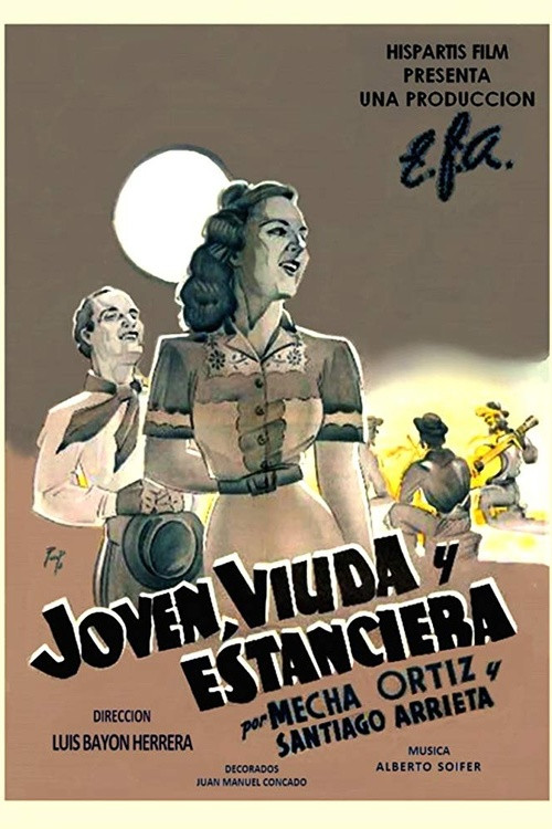 Joven, viuda y estanciera Poster