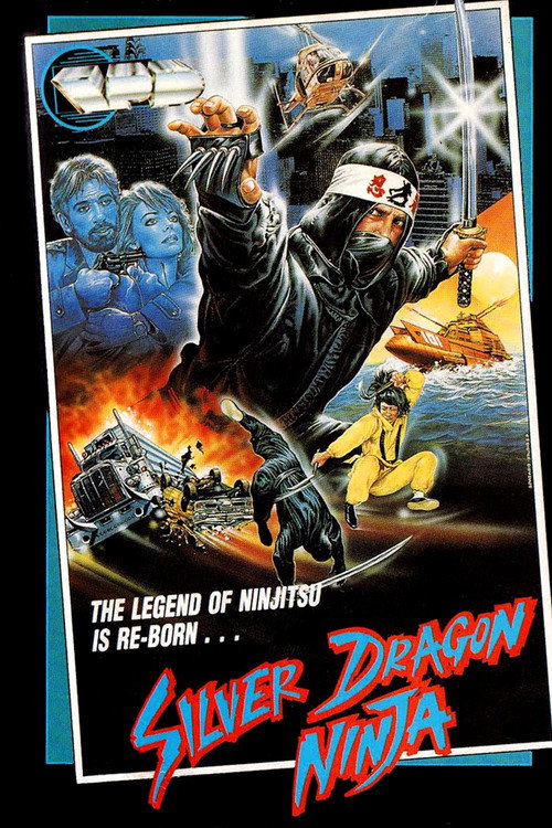 Silver Dragon Ninja Poster