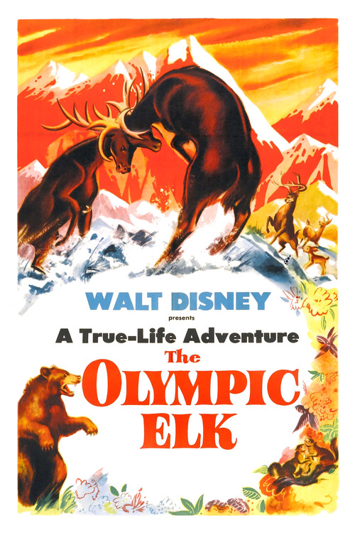 The Olympic Elk Poster