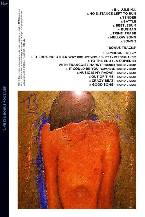 Blur: Live 13 & Bonus Footage Poster