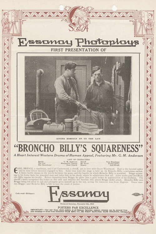 Broncho Billy's Squareness Poster