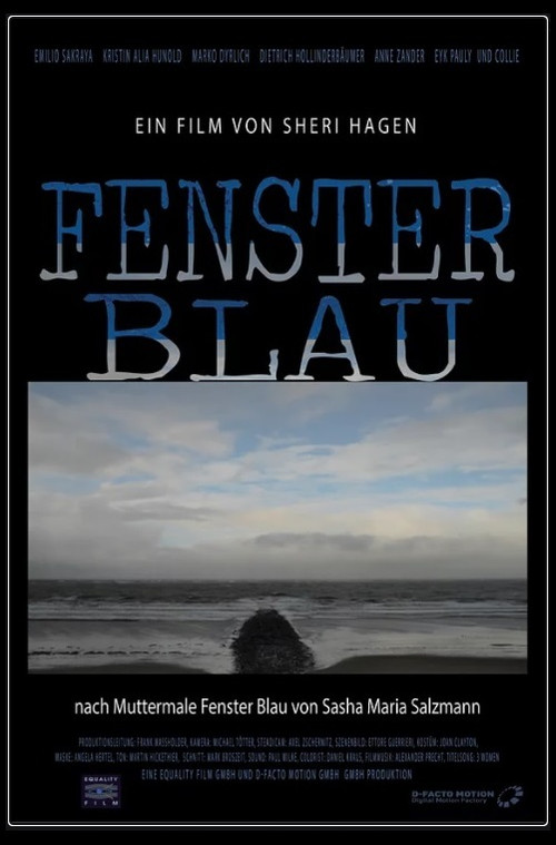 Fenster Blau Poster