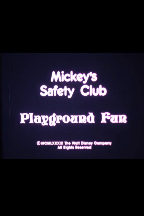 Mickey's Safety Club: Playground Fun Poster