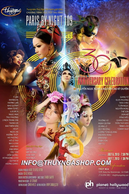 Paris by Night 109: 30th Anniversary Celebration Poster