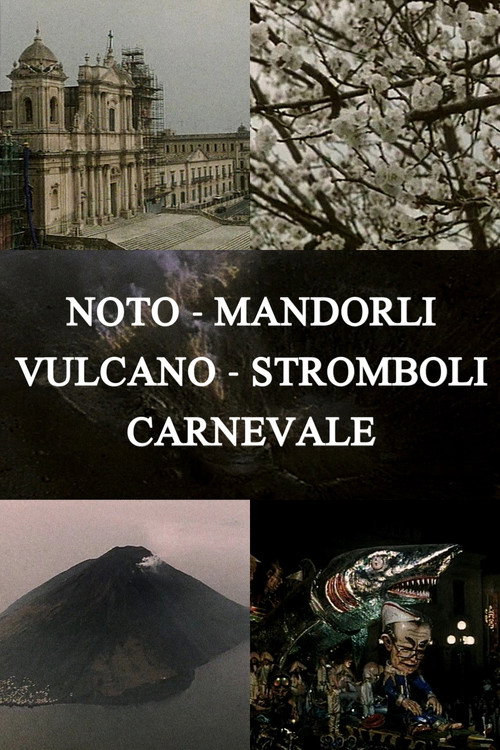 Noto, Almond Trees, Volcano, Stromboli, Carnival Poster