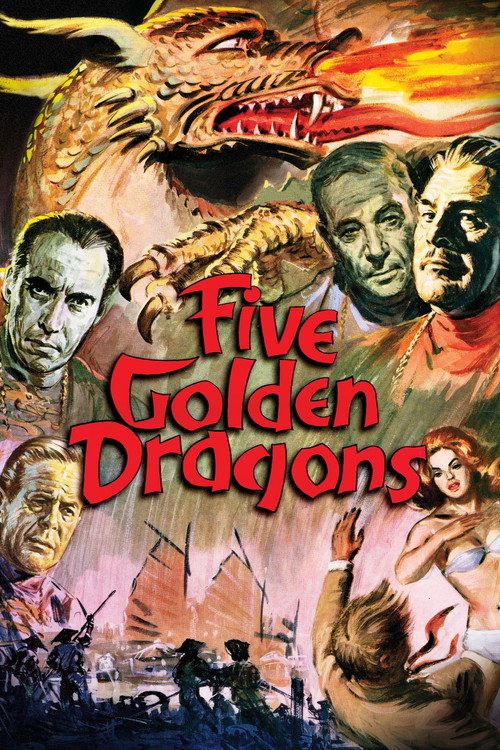 Five Golden Dragons Poster