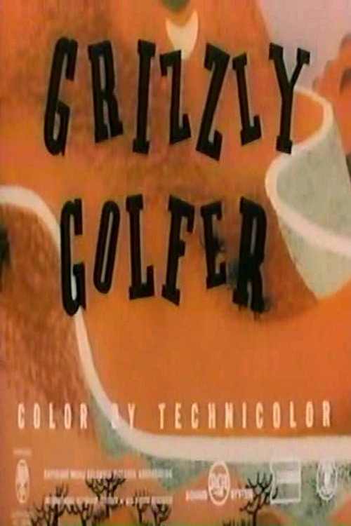 Grizzly Golfer Poster