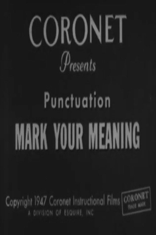 Punctuation: Mark Your Meaning Poster