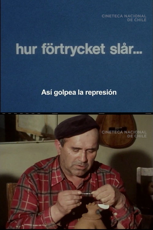 Así golpea la represión Poster