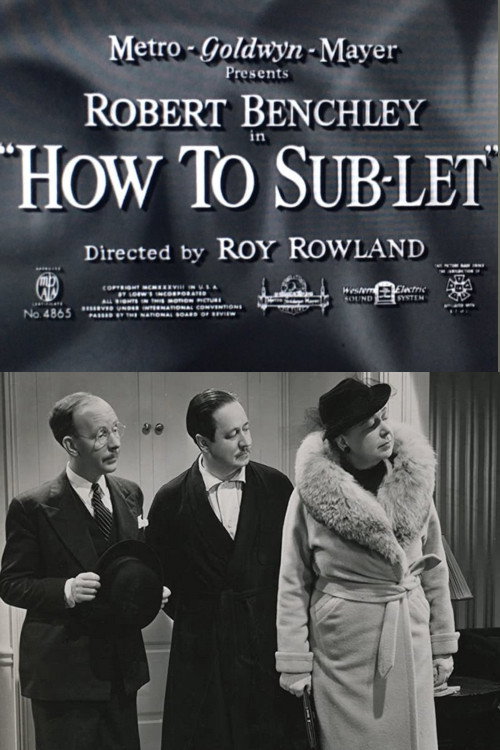 How to Sub-Let Poster