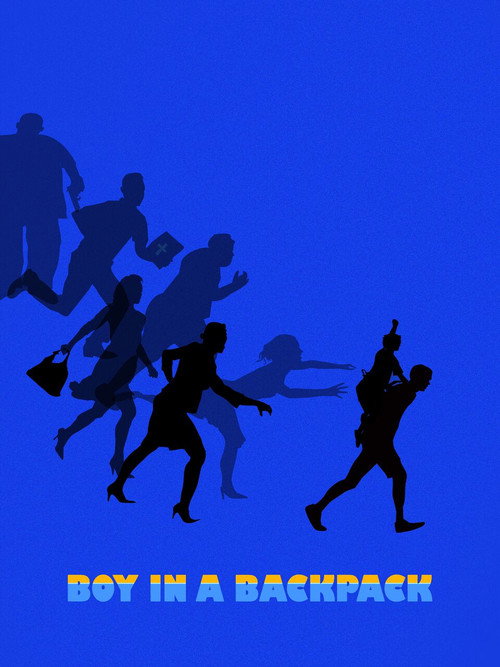 Boy in a Backpack Poster