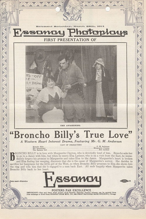 Broncho Billy's True Love Poster