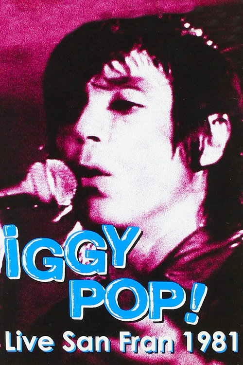 Iggy Pop: Live San Fran 1981 Poster