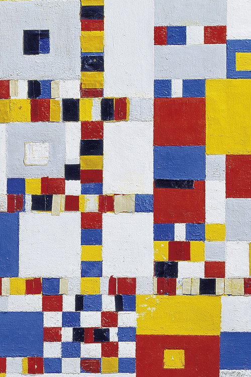 An Impression of Piet Mondrian's New York Studio and His Last Painting Poster