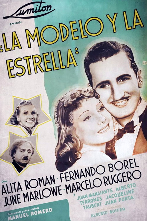 La modelo y la estrella Poster