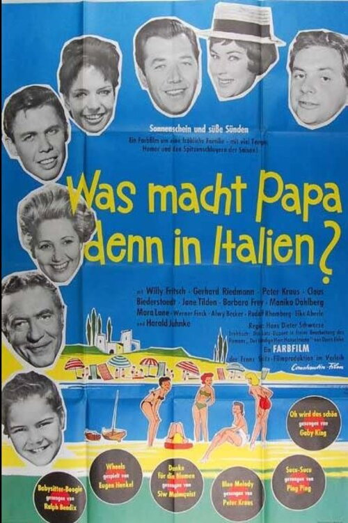 Was macht Papa denn in Italien? Poster
