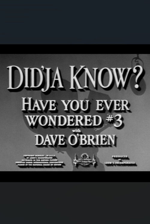 Did'ja Know? Poster