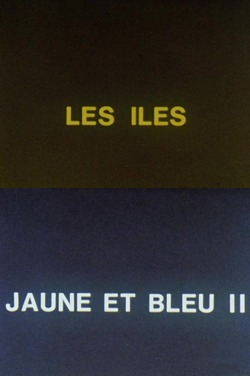 Jaune et bleu II: les îles Poster