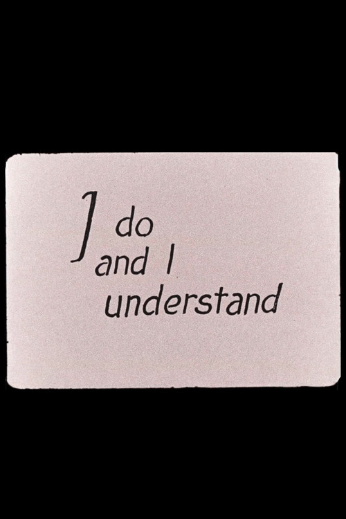 I Do and I Understand Poster