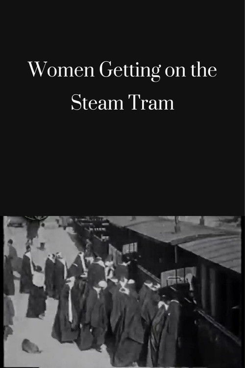 Women Getting on the Steam Tram Poster