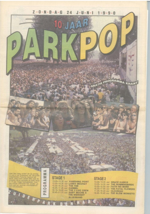 Faith No More: Parkpop Festival Poster