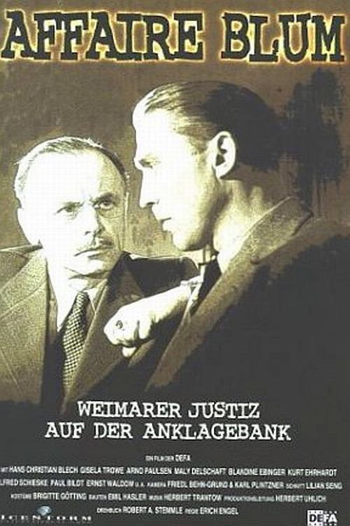 Affäre Blum Poster