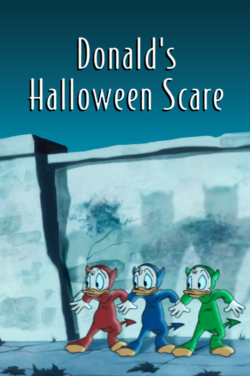 Donald's Halloween Scare Poster
