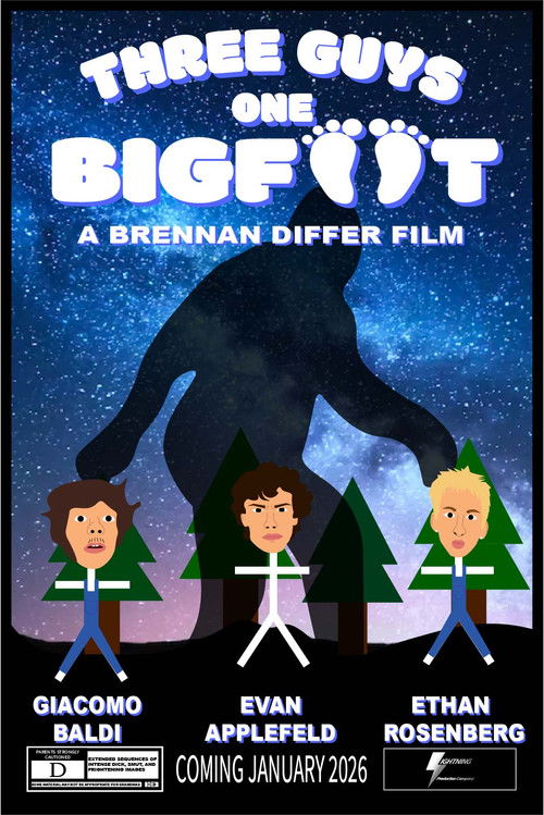 Three Guys, One Bigfoot Poster