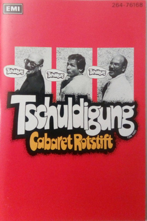 Cabaret Rotstift Tschuldigung Poster