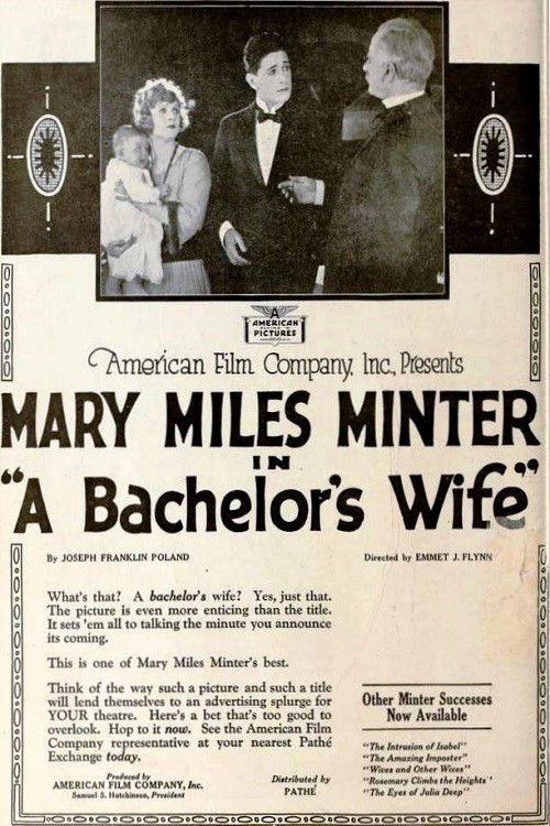 A Bachelor's Wife Poster