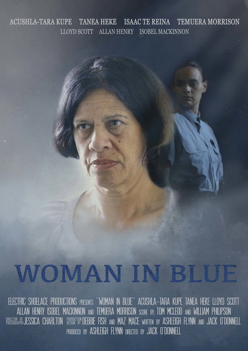 Woman in Blue Poster