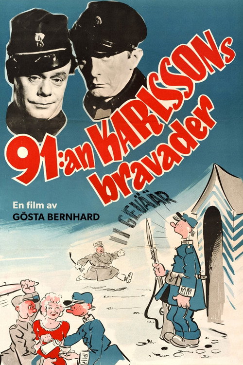 91:an Karlssons bravader Poster