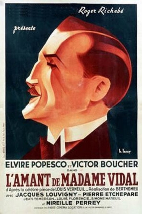 L'Amant de madame Vidal Poster