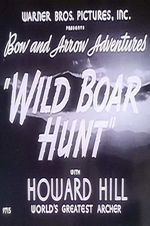 Wild Boar Hunt Poster